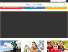 Tablet Screenshot of monster-sports.com